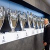底蕴这一块！为震慑对手，皇马在进伯纳乌通道中展示15座欧冠奖杯